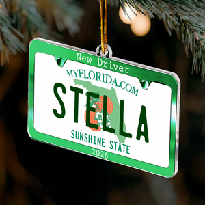 New Driver Custom State Car Plate Ornament, First Teenager Car Gift - Personalized Ornament 5345aa06-af00-4e93-b480-d7b06554ab00-new-driver-custom-state-car-plate-ornament-first-teenager-car-gift-personalized-ornament-3_7190e.png