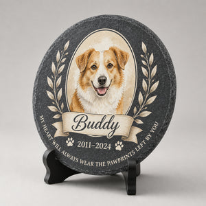 Pet Memorial Slate Stone — Photo Portrait with Name & Years - Personalized Memorial Stone 5354a41b-534b-4a14-a627-6b7eea8b5aac.jpg