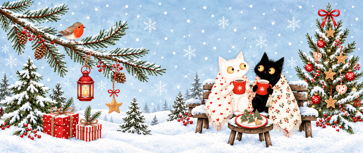 Cozy Christmas Cats Mug – Winter Ceramic Coffee Cup with Black & White Cats, Gift for Cat Lovers 53563f7c-66f7-449b-9aa3-c794dd889f31-art.png