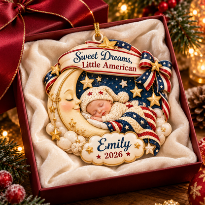 Personalized Sweet Dreams Little American Baby's First Christmas 3D Ornament 2026 – Patriotic Sleeping Baby Moon Keepsake Gift 535a7e30-6c7b-4921-a642-6e95203b7397-Image-Oct-24-2026-09_57_49-AM-3.png