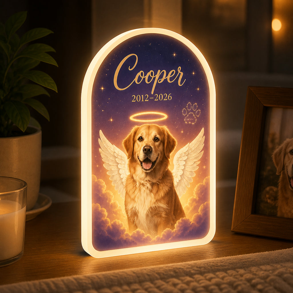 Celestial Pet Memorial Acrylic Night Light – Angel Wings Portrait with Name & Years - Personalized Acrylic Night Light 535f5138-bb1e-4be0-b046-d0d24d5d89ee.jpg