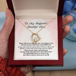 To My Boyfriend's Beautiful Mom Thank You For Always Welcoming Me Into The Family, Necklace With Message Card, Gift For Boyfriend's Mom  539.jpg
