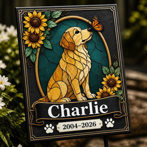 Stained-Glass Dog Memorial Yard Sign – Personalized Name & Years - Personalized Yard Sign 53a97fff-9abc-4305-9386-7a06de6f8423.jpg