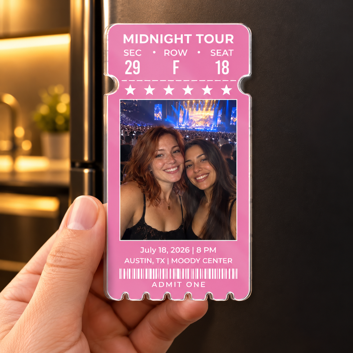 Personalized Concert Ticket Photo Magnet, Custom Music and Travel Keepsake, Unique Gift for Concert Lovers 53bba9cc-45f4-4ad1-b8c2-8886072f9b01-Nam-ch-m-h-ng-Midnight-Tour-trong-tay-5.png