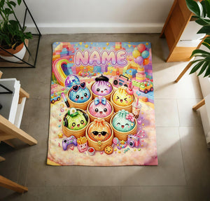 Personalized Squishy Dumpling Blanket, Kawaii Bao Fleece Throw, Custom Name Gamer Snack Blanket 53c7c6f1-0b5a-458f-a30d-01b5bcab54b1-6.jpg