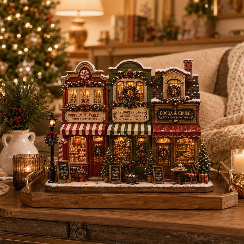Christmas Village Wooden Block Decor, Mini Holiday Village Shop Display, Rustic Farmhouse Mantel Shelf Sitter, Cozy Xmas Table Gift 53ccff56-7872-4855-8f87-480a20000597-gfgfgfhj-6-.webp