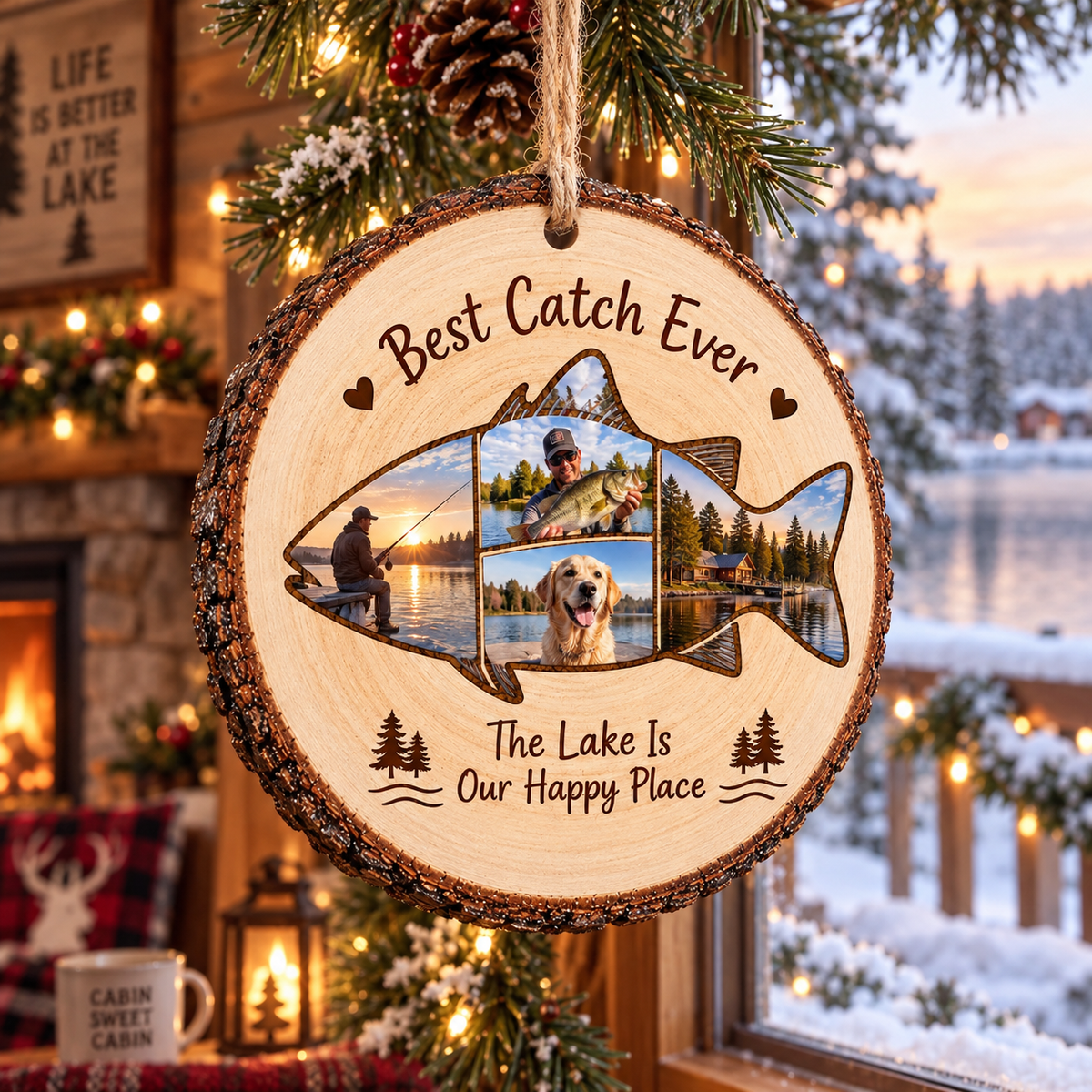 Personalized Fishing Photo Wooden Christmas Ornament – Custom Best Catch Ever Fish-Shaped Photo Collage, Lake Lover Keepsake, Gift for Fisherman & Dad 53ce6b61-3ffc-4f23-82eb-1df6852df291-eec6ef3e-5817-4625-a386-50dcbbd16882.png