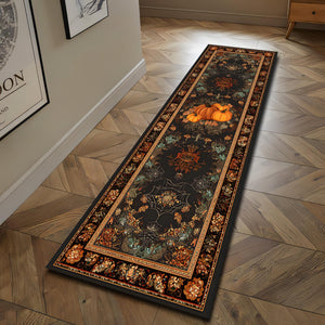 Halloween Pumpkin Runner Rug, Black Gothic Fall Carpet with Autumn Leaves and Cobwebs, Non Slip Washable Hallway or Kitchen Floor Mat 53d92467-5c6d-400f-b963-d352d121d4d8-5.jpg