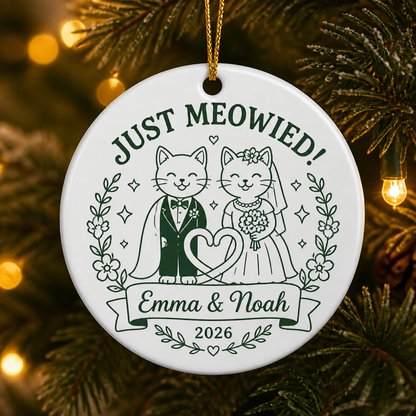 Just Meowied Wedding Cats Ornament – Personalized Names & Year - Personalized Ornament 53dfacfb-79ae-4841-93e6-ffbb50916970.png
