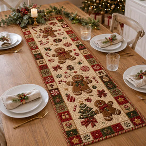 Christmas Gingerbread Table Runner, Candy Cane & Peppermint Quilt Style Decor, Festive Holiday Dining Accent, Winter Kitchen Table Gift Set. 53e3d47f-cff1-44aa-b392-d95c11c2a896-sdfsd-3-.webp