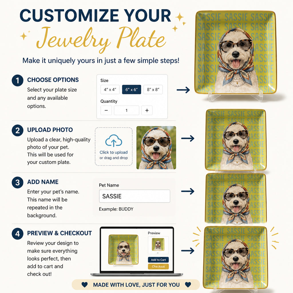 Chic Pet Cameo Trinket Tray – Photo to Illustration + Name - Personalized Jewelry Plate 53e47513-6596-4b5b-beb1-b2e1cd95371e.jpg