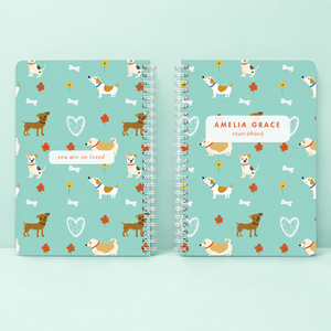 Personalized Book for Girls, Custom Spiral Lined Notebook or Blank Sketchbook, Unicorns, Mermaids, Rainbow, Gift For Kid 53e5c0df-9cc8-4999-a8d2-c63aeb595fd5-s1.png