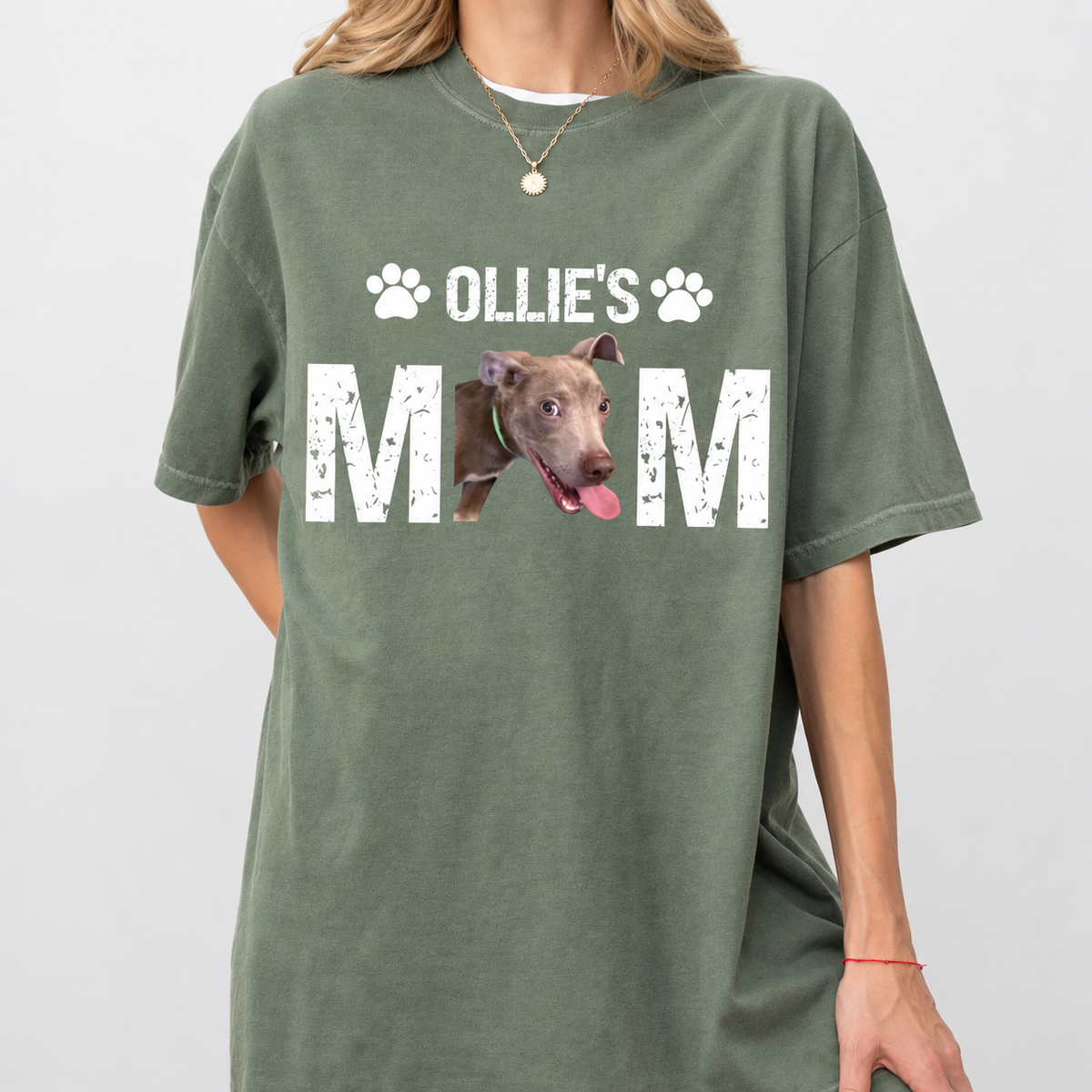 Personalized Pet Mom Shirt, Custom Dog Or Cat Photo T-Shirt With Pet Name, Funny Fur Mama Tee, Custom Pet Portrait Gift For Hers 53f0339c-73b4-46bc-85aa-1222b8e51394-2.png