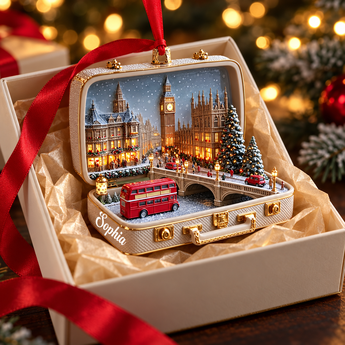 Personalized London Suitcase Christmas Ornament – 3D Big Ben & Red Bus, Custom Name Souvenir Gift for Travelers 53fa3e68-7c9f-4f06-a73c-1ddc68950610-Sophia-s-London-suitcase-Christmas-ornament-2.png