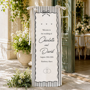 Welcome To The Wedding Of Wedding Sign Striped Style - Personalized Welcome Sign - Wedding Decoration 54127afa-1f63-4f7e-a208-482a9e9290bf-4.jpg