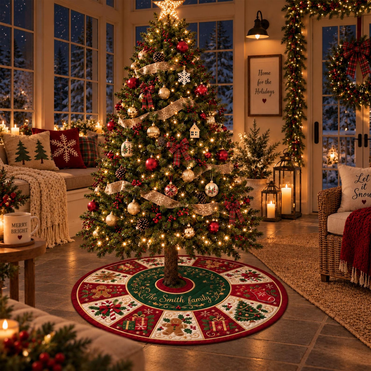 Personalized Christmas Tree Skirt Quilt, Custom Family Name Tree Mat, Farmhouse Christmas Tree Decoration,Family Christmas Gift,Holiday Gift 5416489f-b641-435a-94f5-dcbceebcf69a-il_1588xN.8628959423_e3w5.jpg