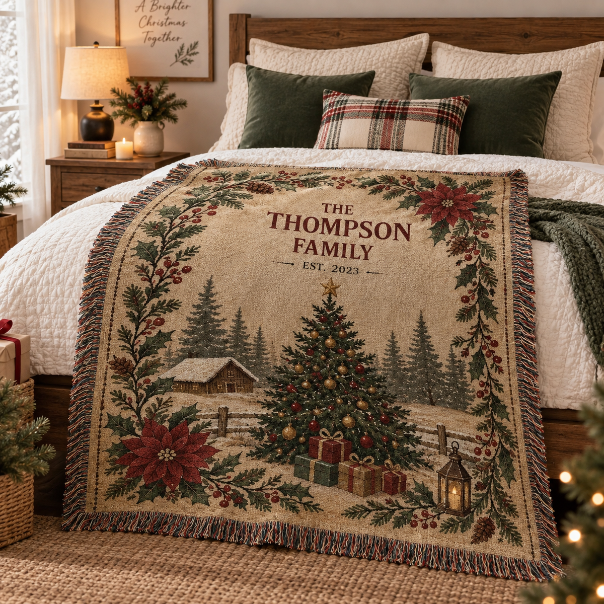 Personalized Family Christmas Blanket, Custom Surname Woven Throw, Rustic Christmas Tree Holiday Gift 54456354-1aef-4fc7-87b5-590a482c55d8-2930db07-6127-4993-9de3-1694a781e9e3.png