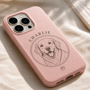 Custom Pet Portrait Phone Case – Sketch Name Medallion - Personalized Phonecase 54479de6-4284-4134-95e2-cff36cc319c0.jpg