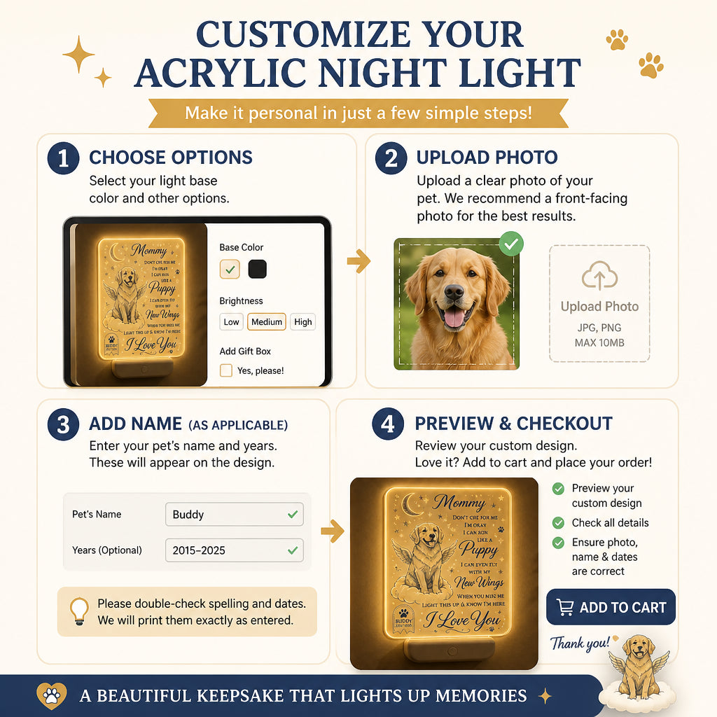 Pet Memorial Acrylic Night Light — "Light This Up & Know I'm Here" (Name & Years) - Personalized Acrylic Night Light 545b34f5-c465-4c9d-b3f8-a22847ae894d.jpg