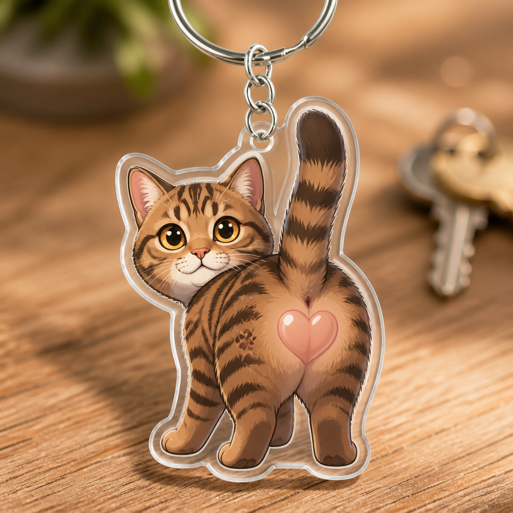 Custom Pet Booty Cartoon Acrylic Keychain – Upload Your Pet Photo - Personalized Acrylic Keychain 546780aa-ae94-459c-a110-502ec9304a60.png