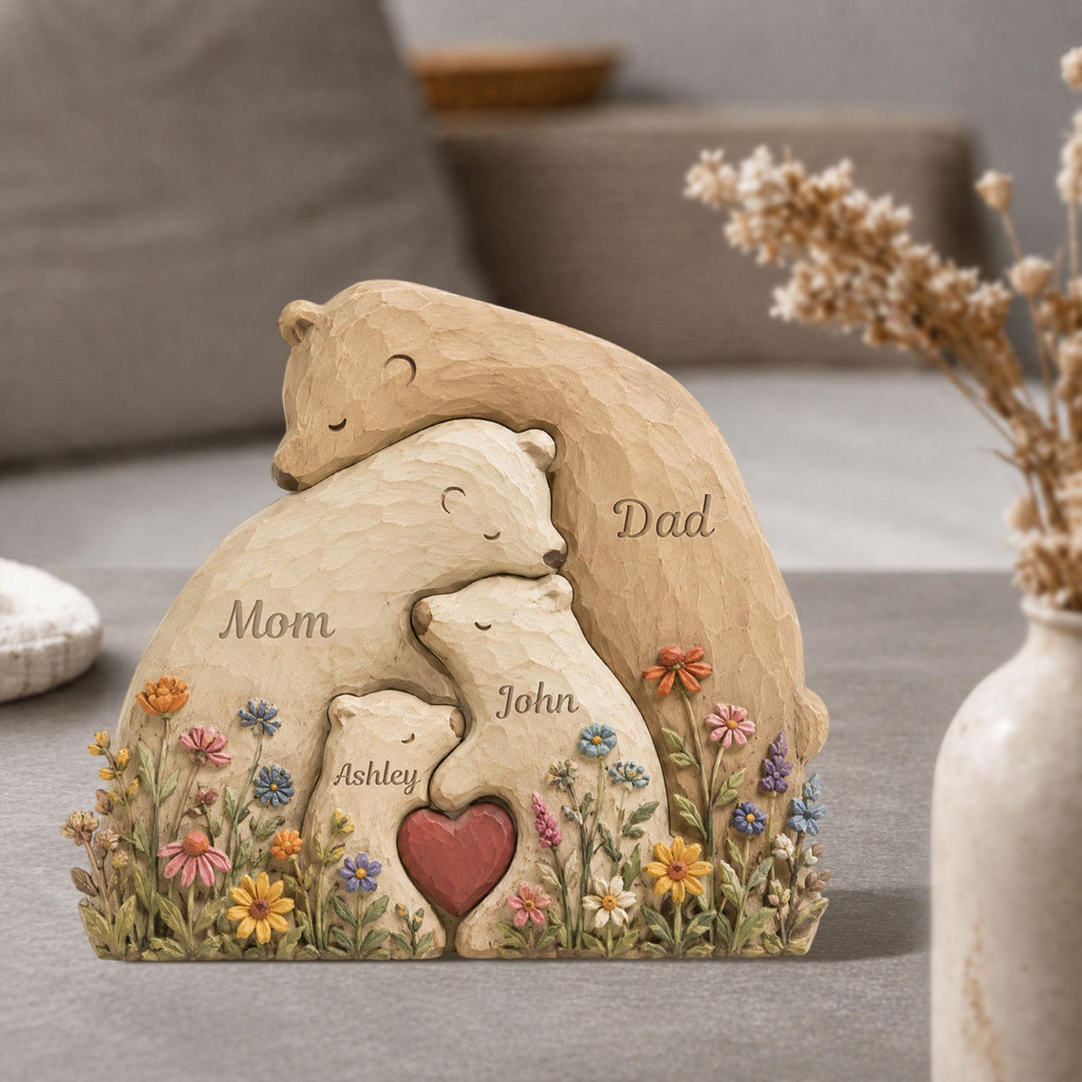 Personalized Bear Family Wooden Block, Custom Name Family Sign Home Decor, Mother's Day Keepsake, Father's Day Gift From Kids, Family Plaque 547587fc-c6db-432d-9c5f-29ca5d5db22c-2.jpg