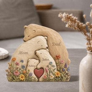 Personalized Bear Family Wooden Block, Custom Name Family Sign Home Decor, Mother's Day Keepsake, Father's Day Gift From Kids, Family Plaque 547587fc-c6db-432d-9c5f-29ca5d5db22c-2.jpg