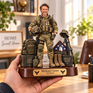 Personalized Veteran Photo Wooden Block, Custom 2D Flat Military Cutout, Veterans Day Gift, Military Keepsake Decor 548685b6-73c5-4d15-8b2c-9716af99e92f-jk1.jpg
