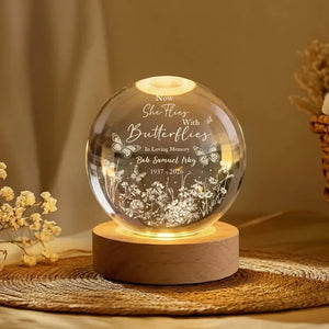 Now She Flies With Butterflies Memorial Crystal Ball Night Light, Loss of Mother Gift, Mom Loss Gift,Memorial Gift, Loss of Father Gift 54972c1b-03c8-4e59-b06d-bab1dbd9e27d-fgbfggf-5-.webp