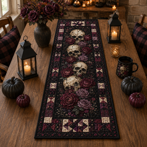 Gothic Skull & Burgundy Rose Quilted Table Runner, Dark Floral Halloween Table Decor, Victorian Gothic Kitchen Dining Decor 54aa6f6e-f85d-4221-8809-b79ed0062f90-Image-Aug-13-2026-02_48_19-PM-1-.png