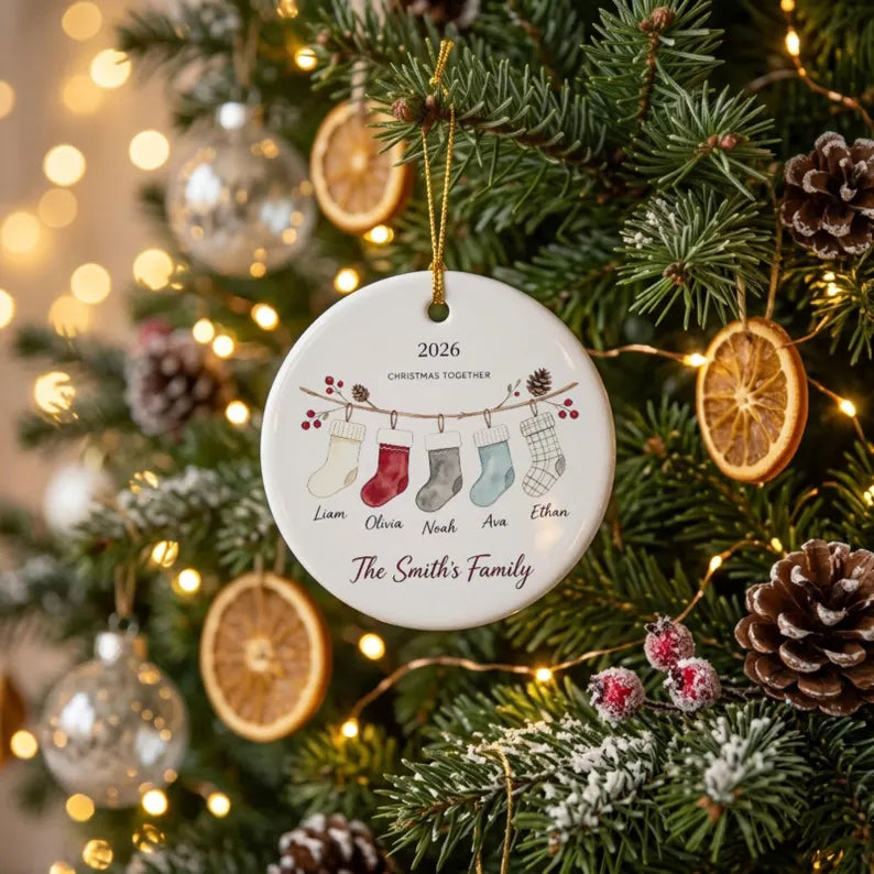 Personalized Family Name Ceramic Xmas Christmas Ornament, Watercolor Sock Branch Custom Family Keepsake Gift, Family Christmas Souvenir 54b13122-75f8-47cc-9b75-39f6ee3740cd-fggfgfgfgfbgf-4-.webp