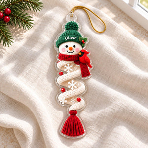 Spiral Snowman Ornament, Personalized Name Ornament, Choose Your Design, Custom Christmas Gift, Acrylic Winter Ornament 54cba589-8bbc-47fb-9225-3fccc75152f7-3.jpg