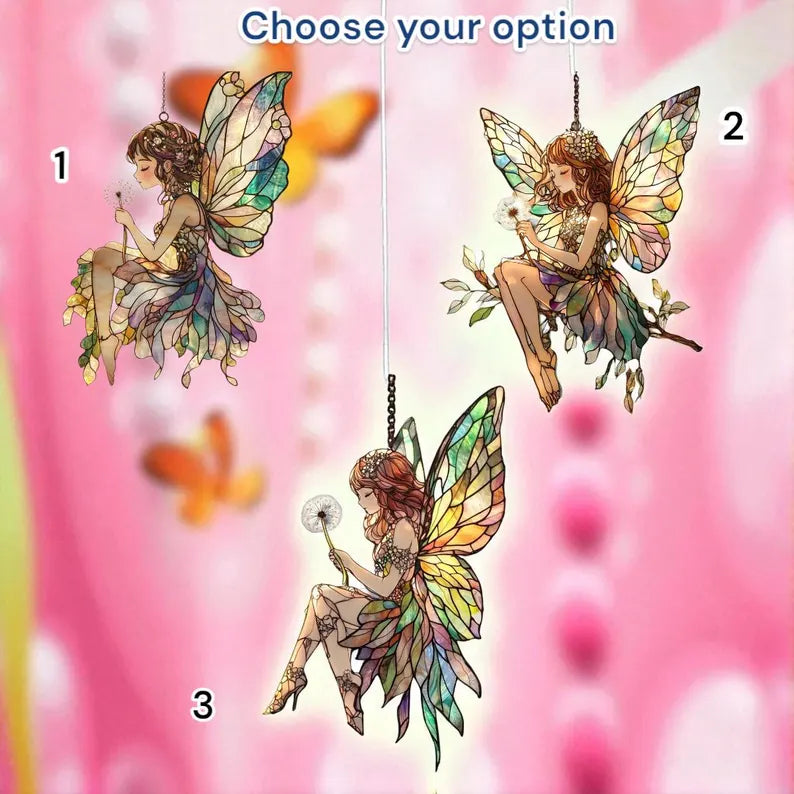 Fairy Garden Faux Stained Glass Suncatcher - Dandelion Wish Window Hanging, Whimsical Acrylic Fairycore Decor For Long-Distance Friends 54de4ff3-9b46-47c2-ab7f-c020e48e2a35-rthyrt-1-.webp