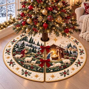 Nativity Scene Christmas Tree Skirt, Christian Holiday Decor 5502972a-b4aa-4210-9424-93558987555a-1.png