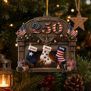 USA 250th Anniversary Fireplace & Stockings -Personalized 2D Flat America 250th Anniversary Christmas Gift For Family, Custom Family Name 5508c4c3-edf9-4c6b-a09e-c776c7d9a8c5-5.jpg