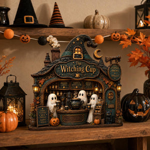 Whimsical Witch Coffee Shop Wooden Block, Halloween Ghost Cafe Decor, Autumn Tiered Tray Sign, Spooky Kitchen Shelf Ornament Accent 55142847-fd43-4967-8540-3cb7f15763ff-4.jpg
