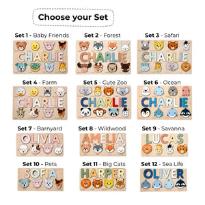 Animal Name Puzzle by Busy Puzzle | 1st Birthday, Baby Shower, Easter Gift | Girl and Boy | Custom and Personalized 551ce65d-06f1-4e5d-8e42-742a3fb857d8-FGHFH-6-.webp