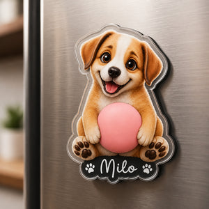 Personalized Squishy Dog Butt Magnet – Bone Nameplate Edition - Personalized Acrylic Refrigerator Magnet - Soft Rubber Belly 5533ebd1-9b7c-4540-a6e9-bbb9292ff5da.jpg