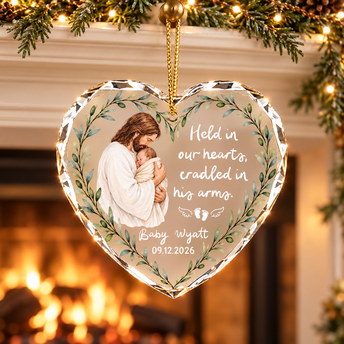 Personalized Miscarriage Christmas Ornament Keepsake, Jesus Holding Baby Ornament, Infant Memorial Gift for Parents, Stillborn Remembrance 5533f9dc-b2a2-488c-b1e2-6c0c1fbaac3b-banner-2.png