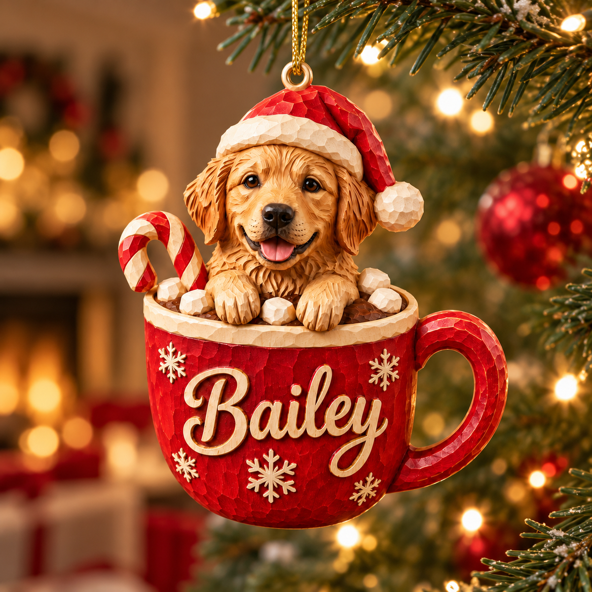 Personalized Dog Christmas Ornament – Custom Pet Photo & Name, 3D Relief Hot Cocoa Mug Ornament, Christmas Gift for Dog Lovers 554b0281-b667-4e07-9edc-98aedfd87a46-Bailey-Puppy-Christmas-Mug-Ornament-1.png
