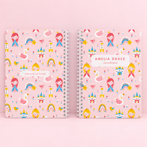 Personalized Book for Girls, Custom Spiral Lined Notebook or Blank Sketchbook, Unicorns, Mermaids, Rainbow, Gift For Kid 55591d47-a984-4c98-85f6-5d8558ee6f18-s8.png