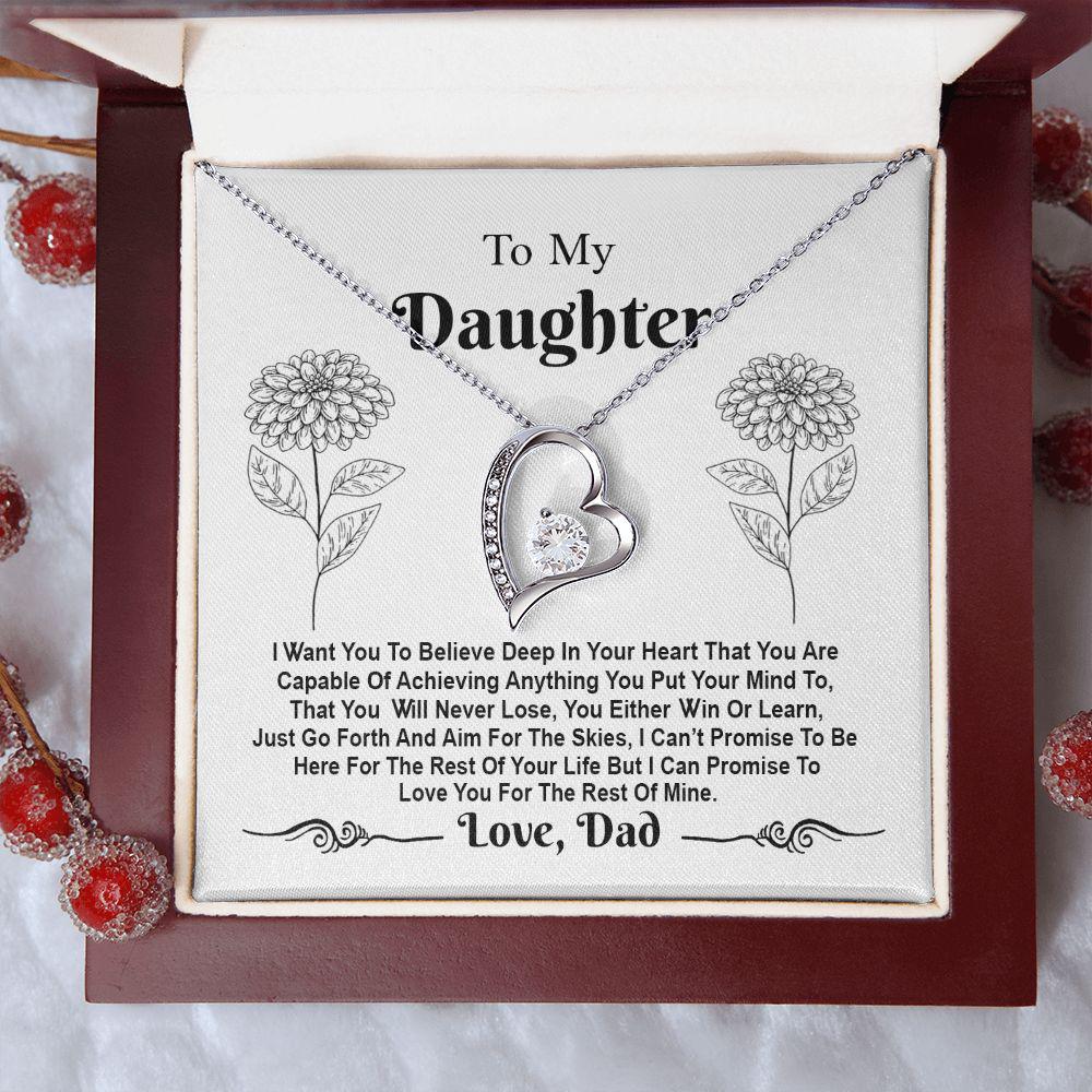 To My Daughter I Want You To Believe Deep In Your Heart, Necklace With Message Card, For Daughter, For Daughter, From Dad To Daughter 555.jpg