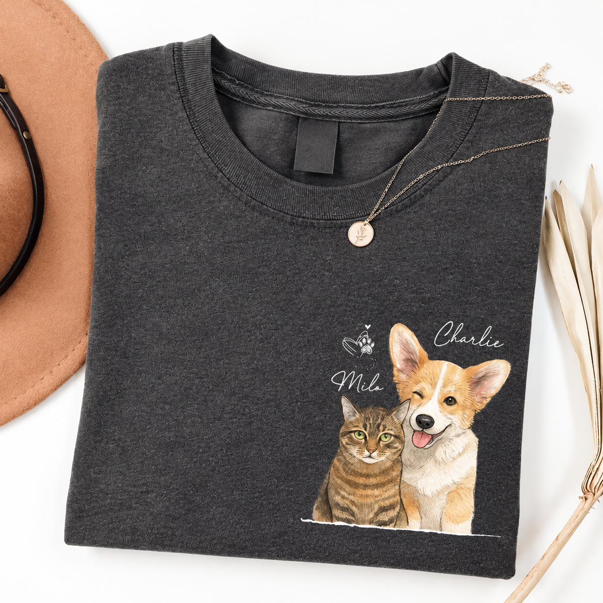 Custom Dogs Face Watercolor Photo Shirt, Pet Portrait Crew Neck Gift For Dog Cat Lover 556813a3-821a-4f54-8cf5-0de160f3fb3f-c0260596-69ef-416d-ba64-c2337dbbad1f.png