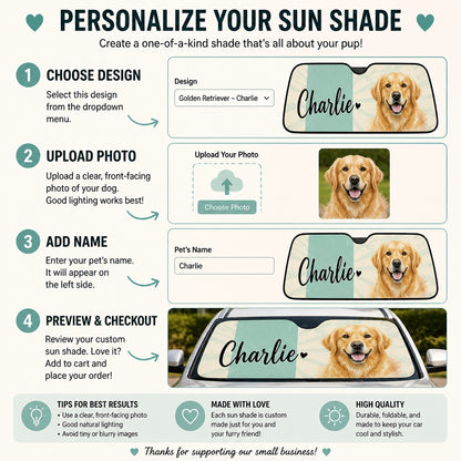 Custom Dog Name Auto Sun Shade – Watercolor Pup - Personalized Auto Sun Shade 556c5ddd-42a3-4791-8965-33a0df8f34af.jpg