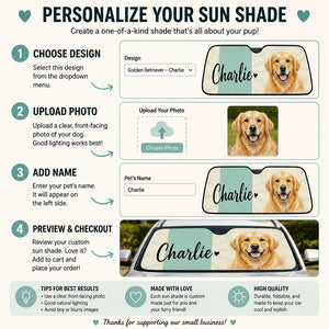 Custom Dog Name Auto Sun Shade – Watercolor Pup - Personalized Auto Sun Shade 556c5ddd-42a3-4791-8965-33a0df8f34af.jpg