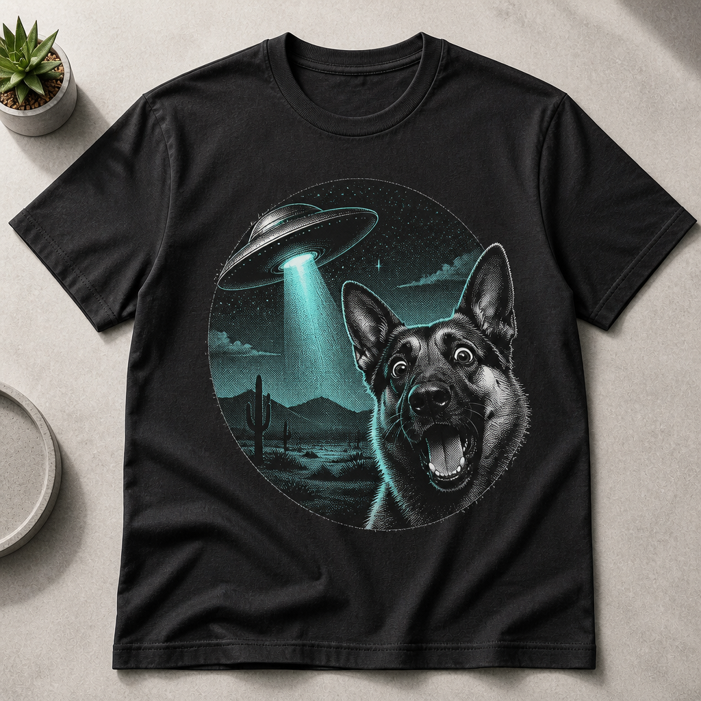Retro UFO Pet Encounter Custom Photo Tee - Personalized T-shirt 55894c65-89c4-4b79-a190-d2af30c7c691.png