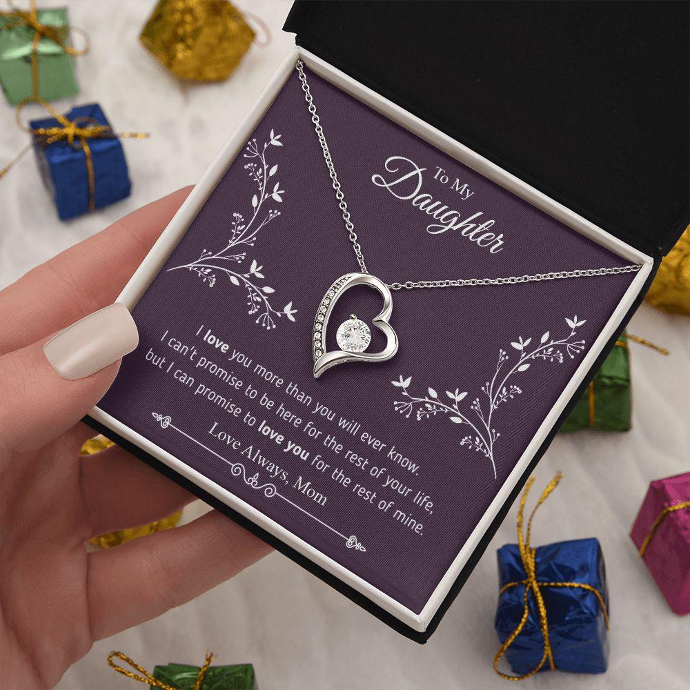 To My Daughter I Can Promise To Love You, Necklace With Message Card, For Daughter, For Daughter, From Mom To Daughter 559.jpg