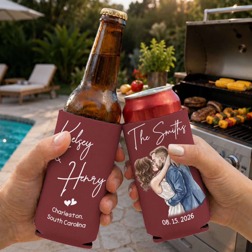 Wedding Cheers - Personalized UV Printed Cup Cover - Wedding Gift 55ab8f26-27c3-434d-883c-4274b2e5fd16-2.webp