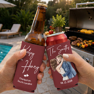 Wedding Cheers - Personalized UV Printed Cup Cover - Wedding Gift 55ab8f26-27c3-434d-883c-4274b2e5fd16-2.webp