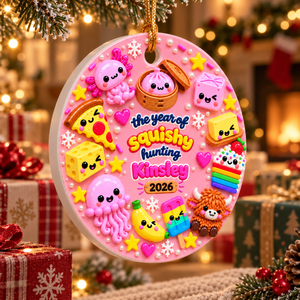 Personalized The Year Of Squishy Hunting 3D Relief Ornament, Funny Xmas Squishy 2026 Gift For Kids, Squishy Lovers, Dumpling Kids Keepsake 55c4d4a1-c5c4-4d43-88f0-2986a22ff95d-f47ddfa0-cf3d-4102-82c3-f975f0a92214.png