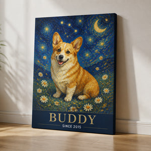Starry Night Pet Portrait Canvas – Name & Since Year - Personalized Canvas 55caac4c-bb3f-4d7a-a9e5-ee97d022c48d.jpg